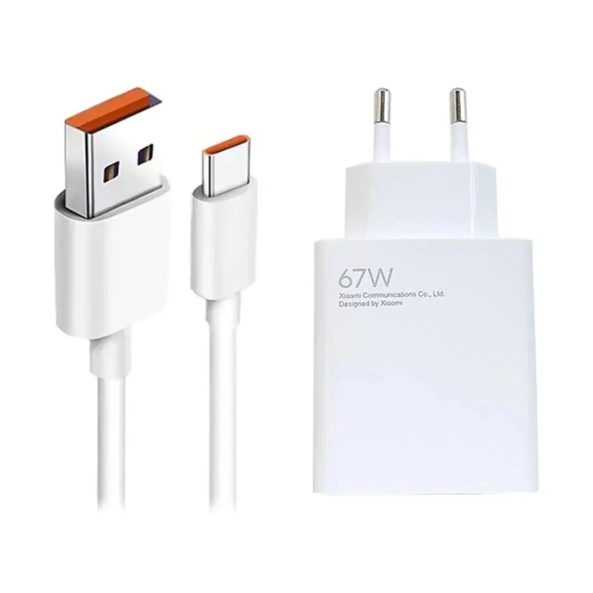  شارژر اورجینال شیائومی 67 وات همراه با کابل  / mi charger 67W ORG 