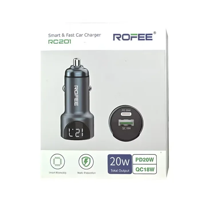  شارژر فندکی خودرو Rofee 20W 
